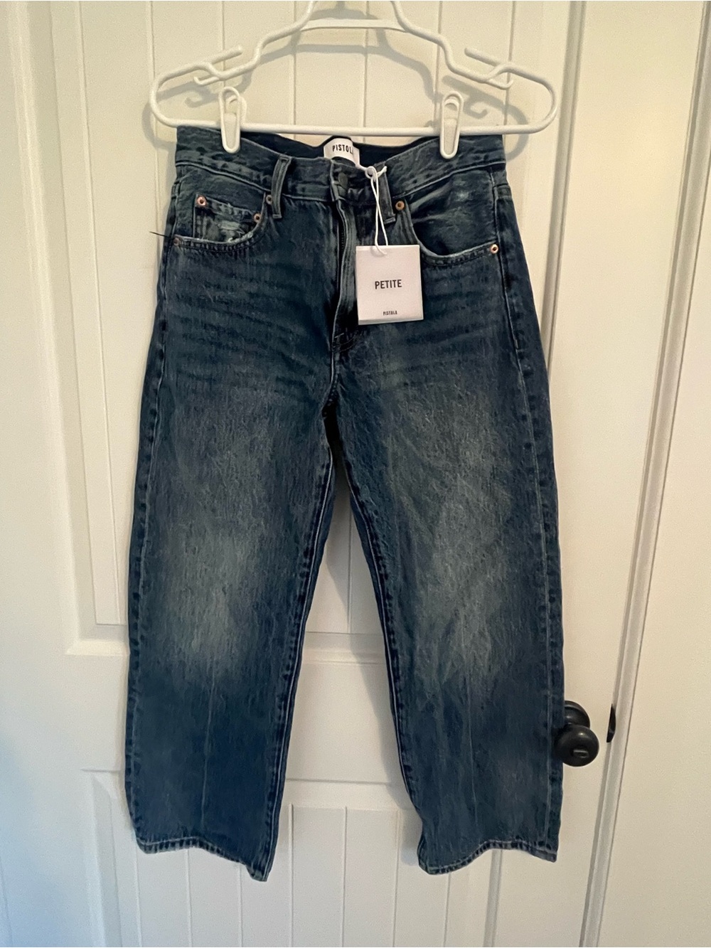 Pistola Petite Lexi Bowed Straight Jean